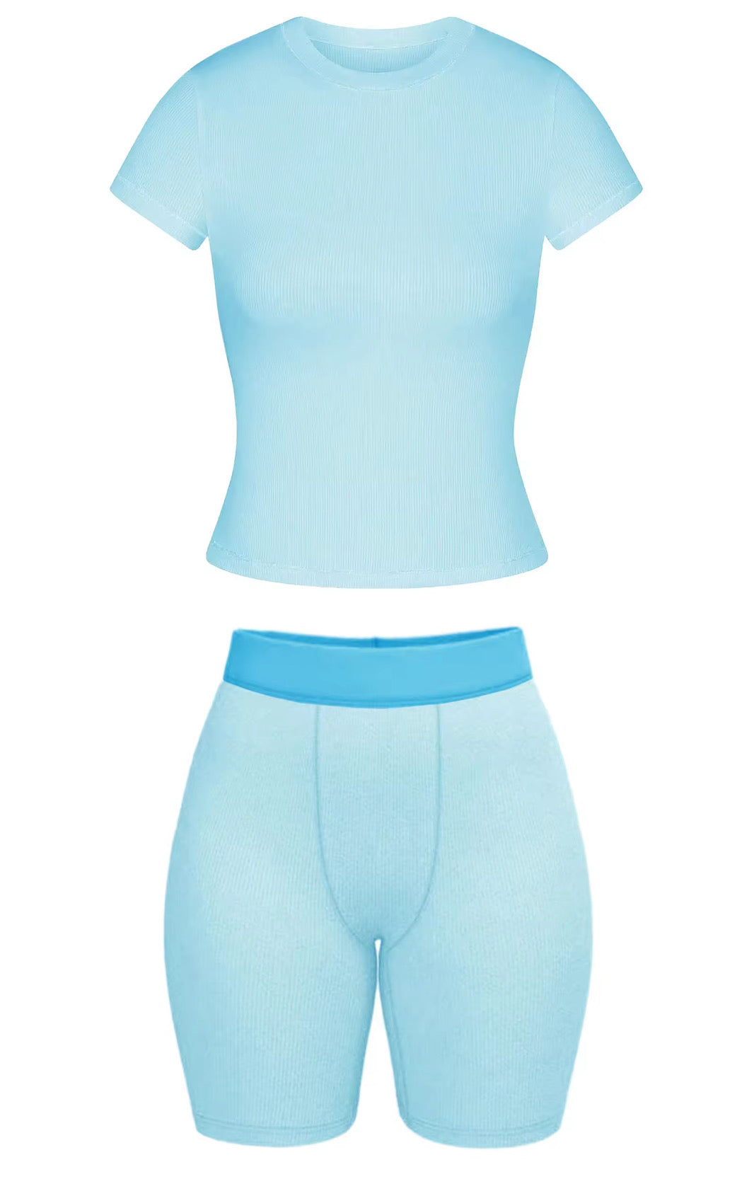 Short sleeve sky blue