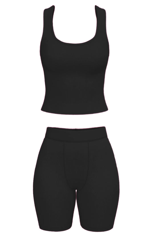 Black tank top
