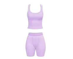 Short sleeve purple